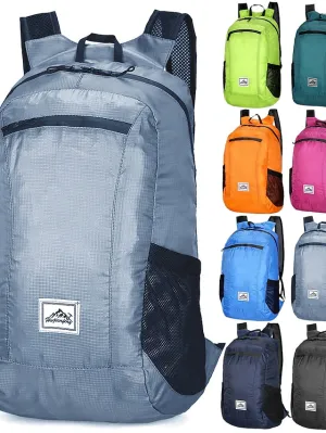 18 L Hiking Backpack Lightweight Packable Backpack Daypack Packable Rain Waterproof Ultra Light (UL) Waterproof Zipper Foldable Outdoor Camping / Hiking Climbing Cycling / Bike Traveling Nylon Navy