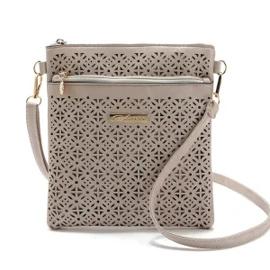 2016 Small Casual women messenger bags PU hollow out crossbody bags ladies shoulder purse and handbags bolsas feminina