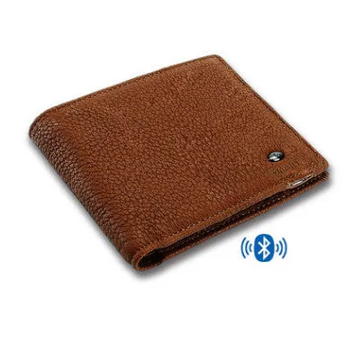 2017 New Genuine Leather Short Smart Wallet Bluetooth Connected with Phone IOS Andriod APP Available Anti Lost Selfie Purse