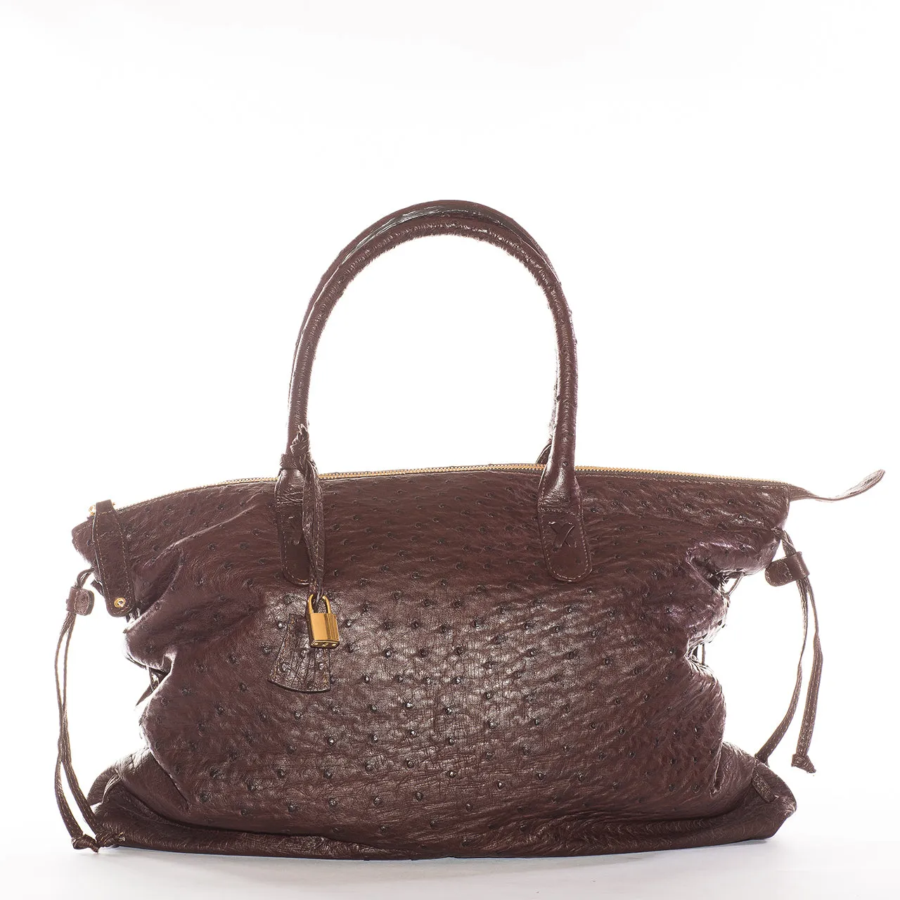 6455S - Ostrich Top Handle Bag