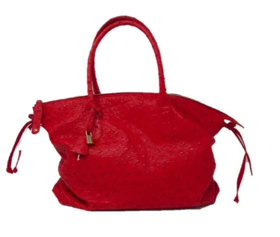 6455S - Ostrich Top Handle Bag