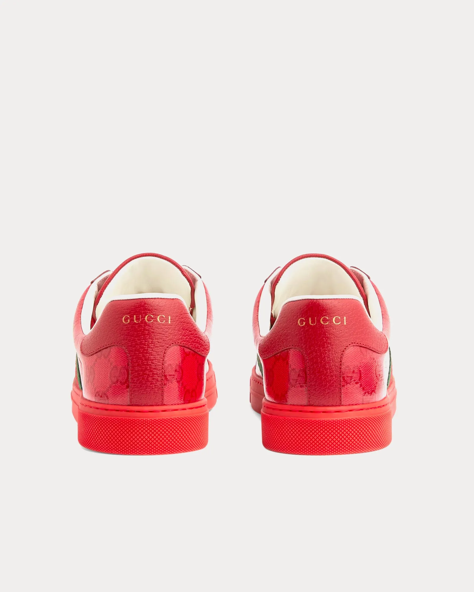 Ace GG Crystal Canvas Red Low Top Sneakers