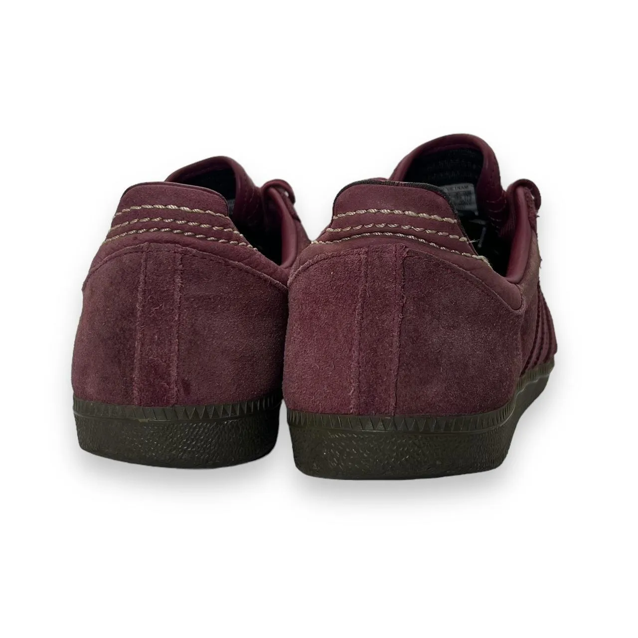 ADIDAS SAMBA Classic Three Stripe Burgundy Red Running Sneakers Shoes Trainers