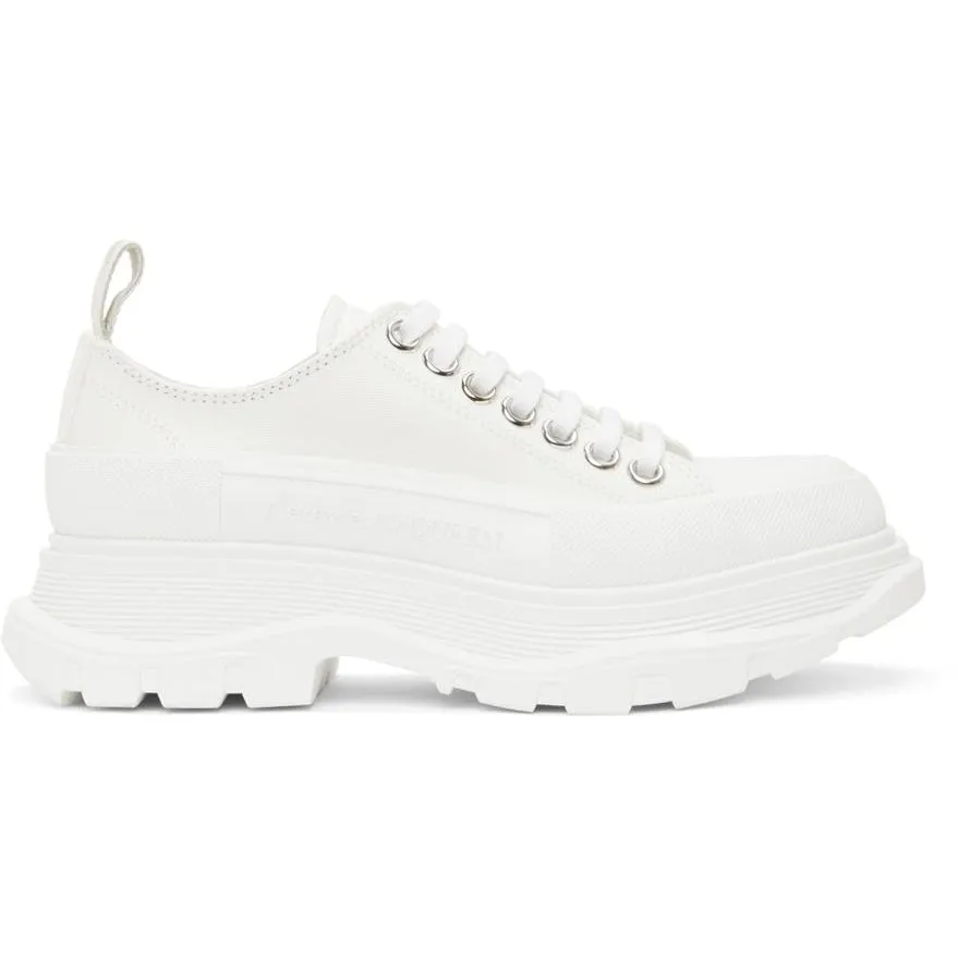 Alexander McQueen White Tread Slick Low Sneakers