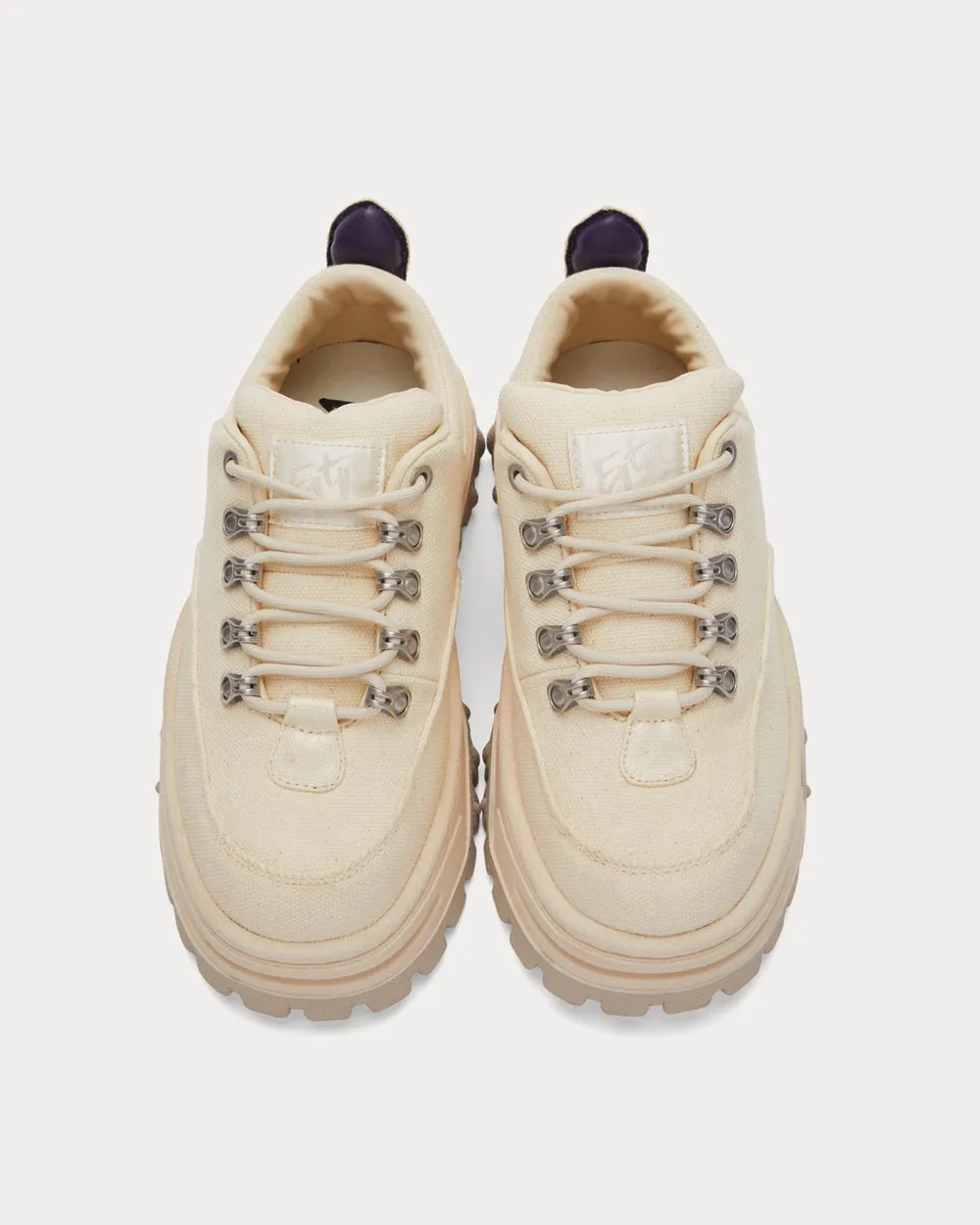 Angel Ecru Low Top Sneakers