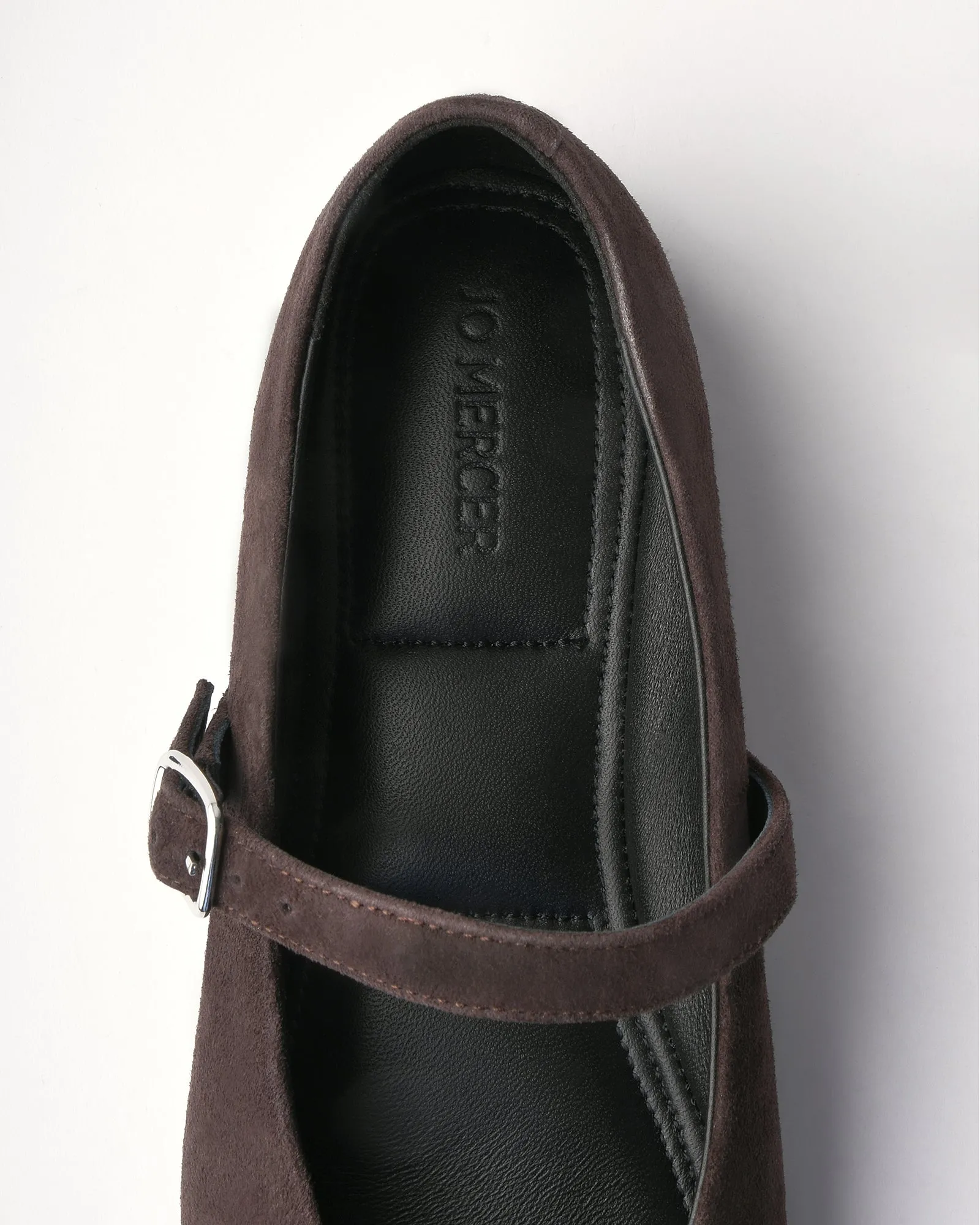 APRIL CASUAL FLATS BITTER CHOC SUEDE