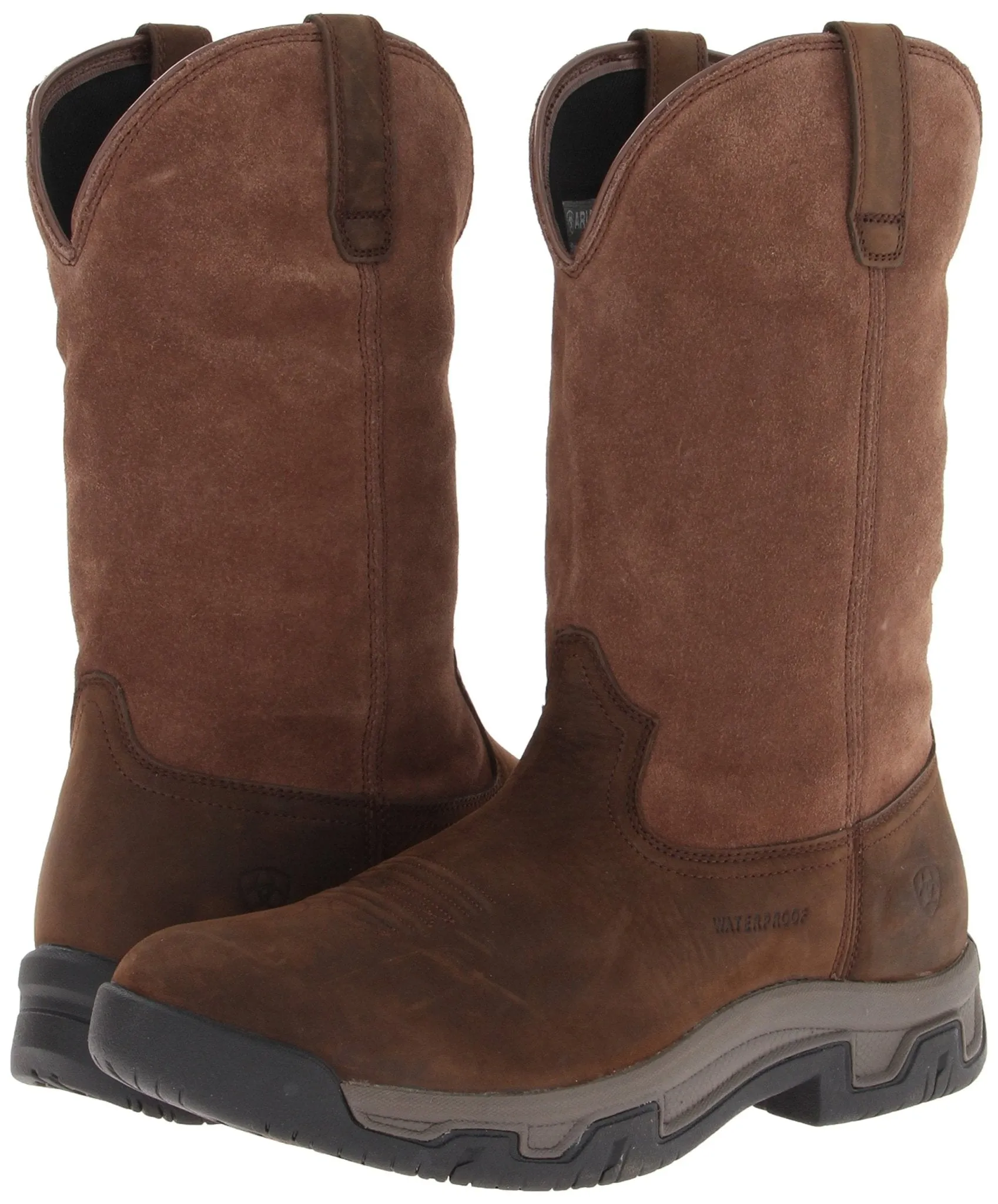 Ariat Men's 12" Terrain Round Toe Pull-On Waterproof Boot
