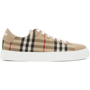 Burberry Beige Vintage Check Albridge Sneakers