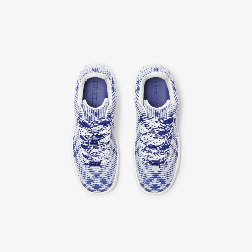 BURBERRY CHECK KNIT BOX SNEAKERS