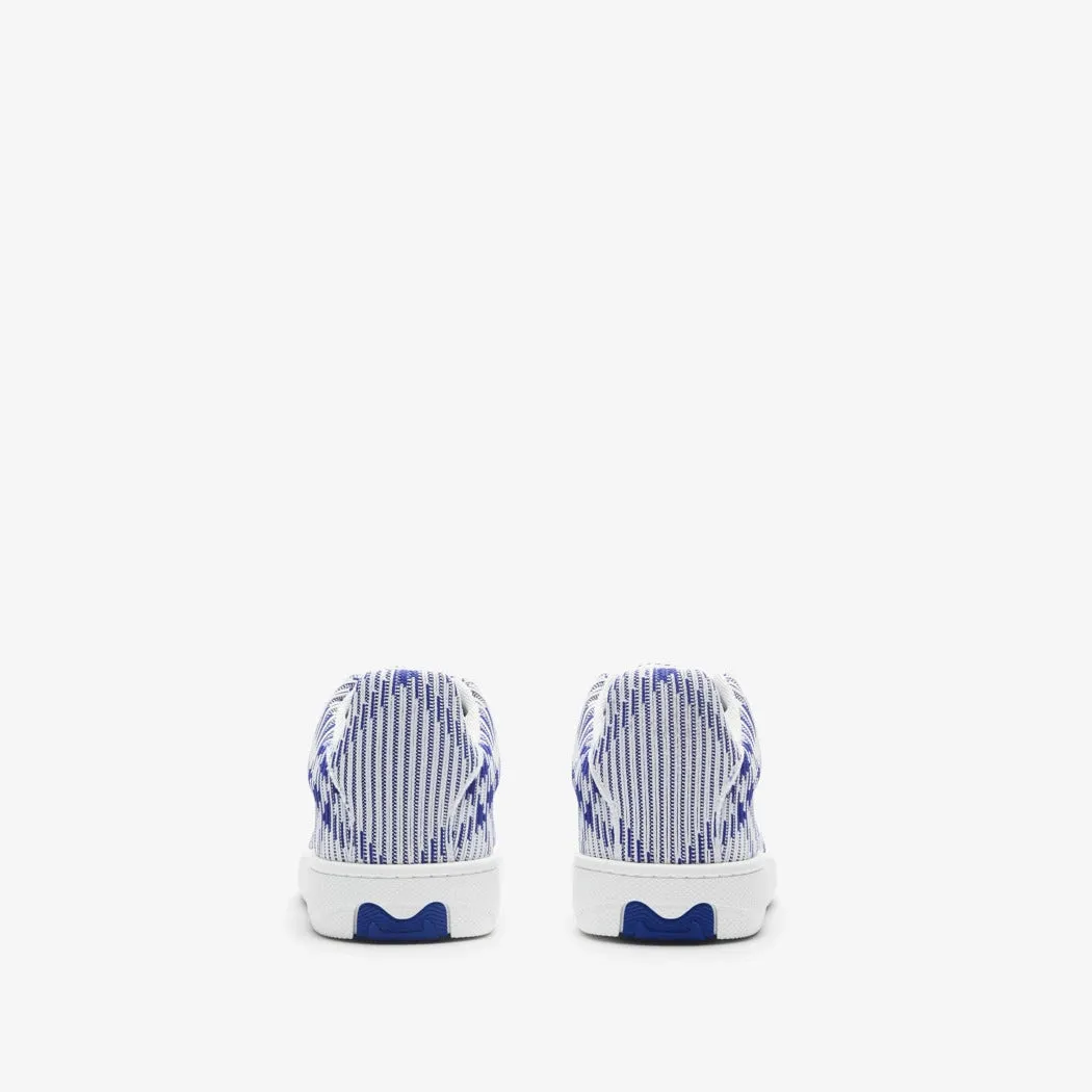 BURBERRY CHECK KNIT BOX SNEAKERS