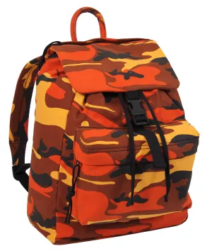 CANVAS DAYPACK SAVAGE ORANGE CAMO*