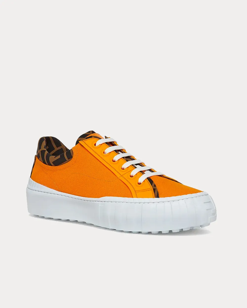 Canvas Orange Low Top Sneakers