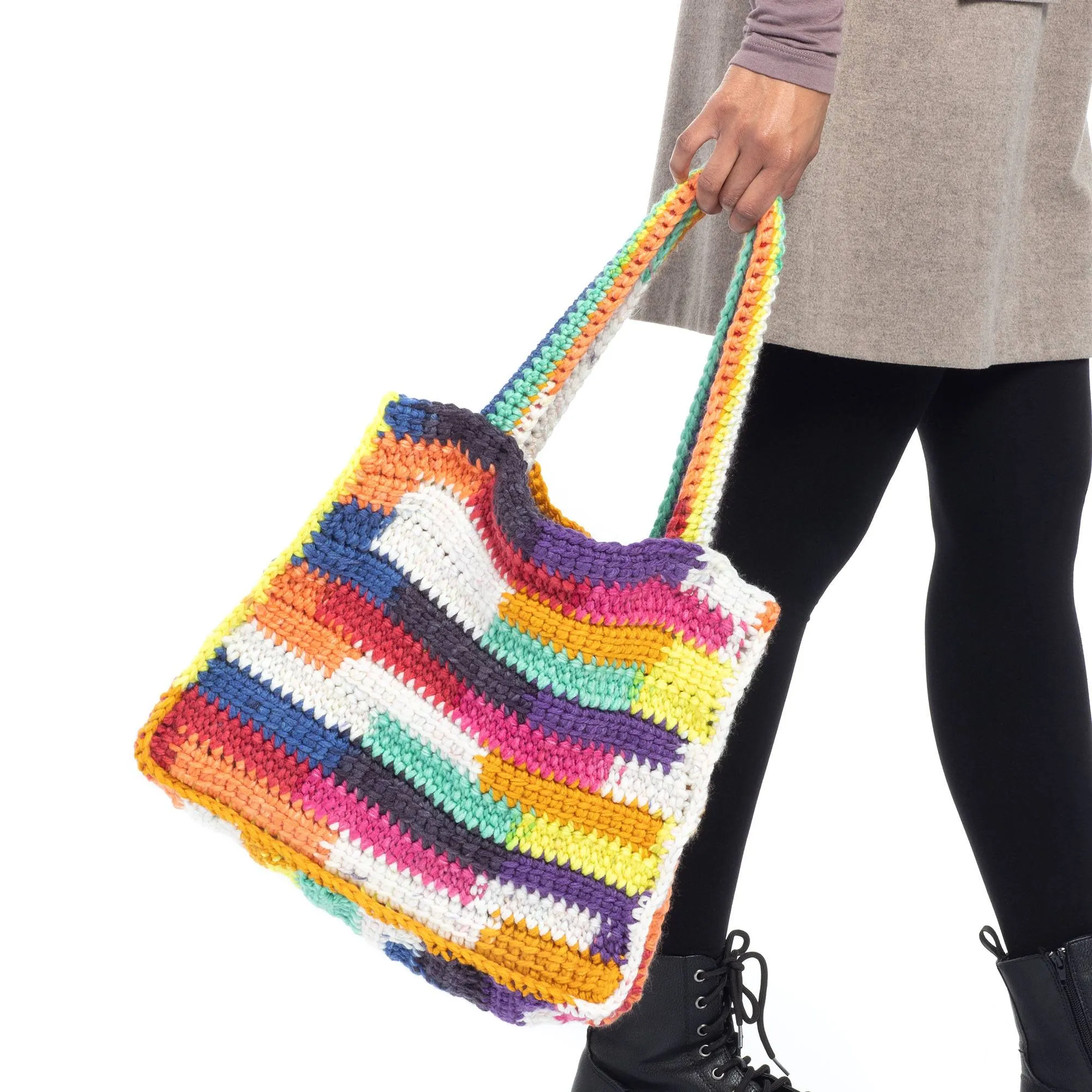 Caron Crochet Big Scrappy Tote
