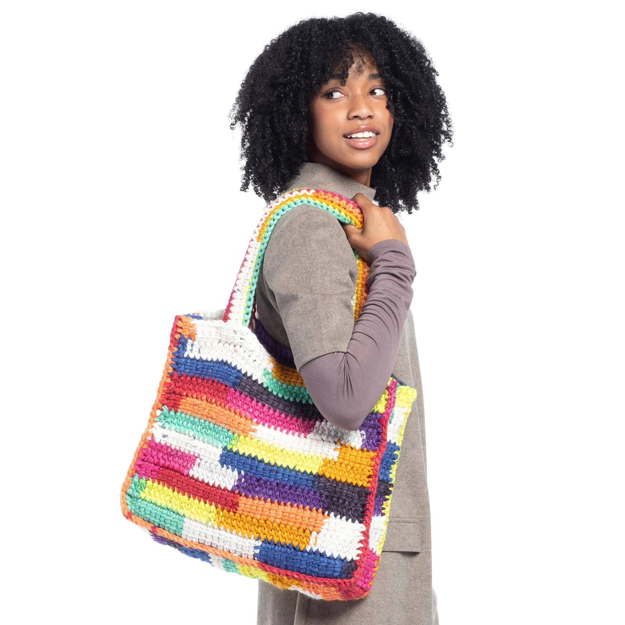 Caron Crochet Big Scrappy Tote