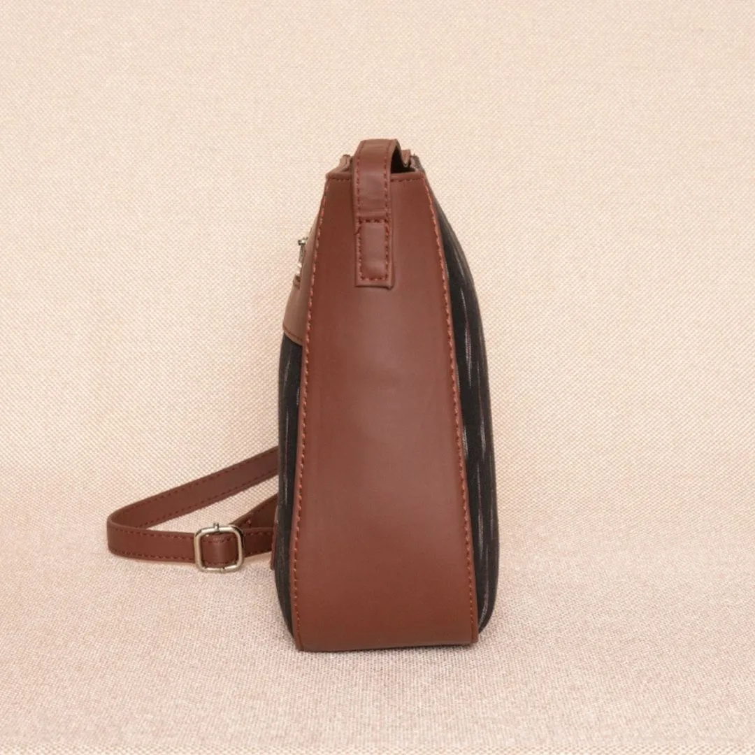 Chandra Mahal Raj Gadi Motif U-Shaped Sling Bag