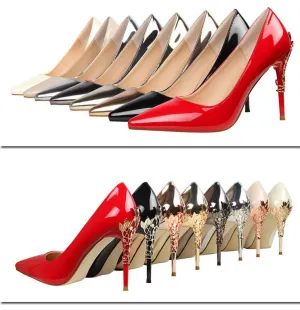 Charming Pointed Toe Low Cut Stiletto High Heels Party Shoes