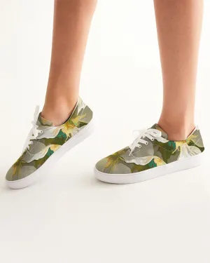 Cherry Blossom Women's Lace Up Canvas Shoe