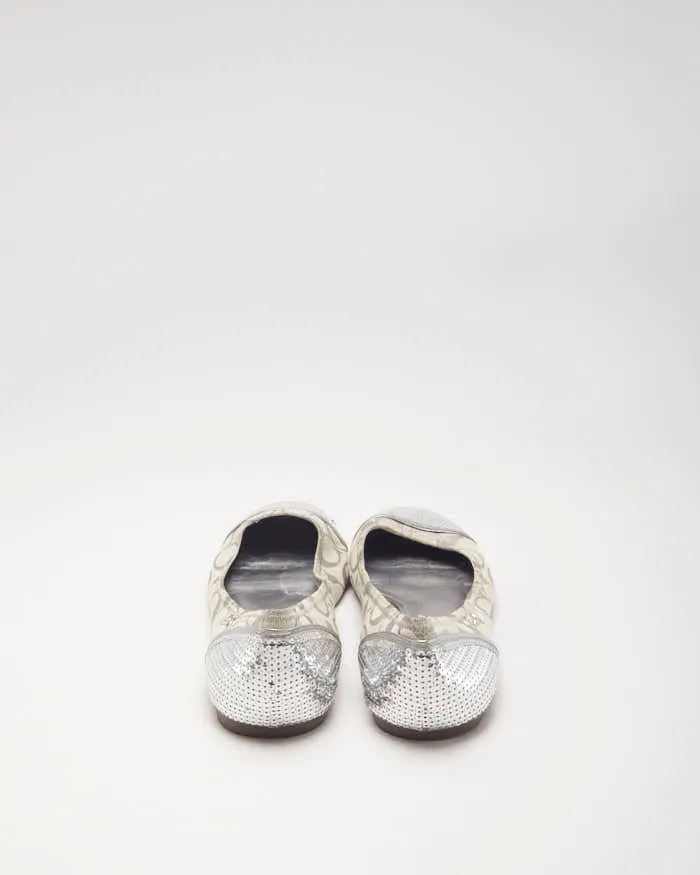 Coach Sequin Monogram Ballet Flats - UK6.5