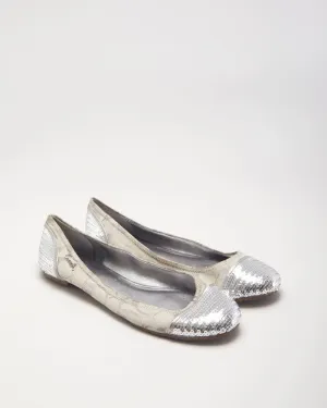 Coach Sequin Monogram Ballet Flats - UK6.5