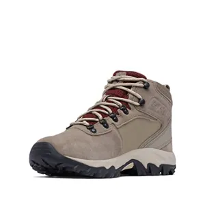 Columbia Men's Newton Ridge™ Plus II Suede Waterproof Boot, Pebble, Rust, 13 US