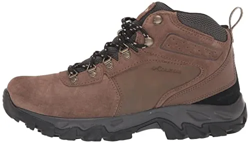 Columbia Men's Newton Ridge Plus II Suede Waterproof Hiking Shoe, Dark Grey/Gold Amber, 11