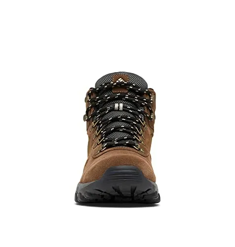 Columbia Men's Newton Ridge Plus II Suede Waterproof Hiking Shoe, Dark Grey/Gold Amber, 11