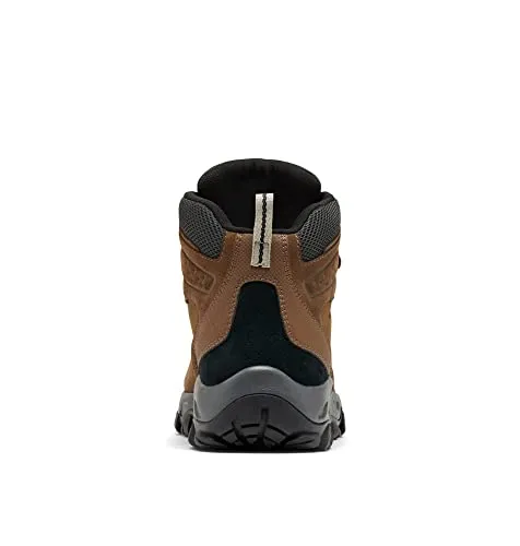 Columbia Men's Newton Ridge Plus II Suede Waterproof Hiking Shoe, Dark Grey/Gold Amber, 11
