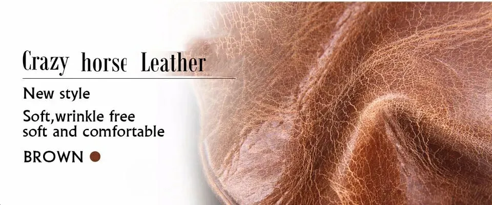 Contact's Vintage Crazy Horse Cowhide Genuine Leather Wallet  N0029