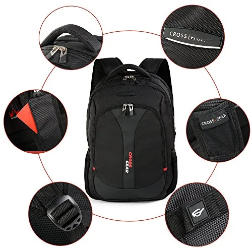 Crossgear Anti Theft Waterproof Business Backpack With Usb Charging Port Causal School Travel
