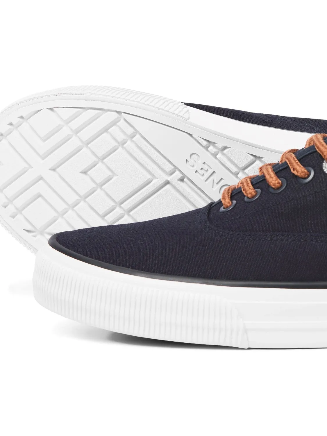 Curtis Casual Canvas Navy Trainer