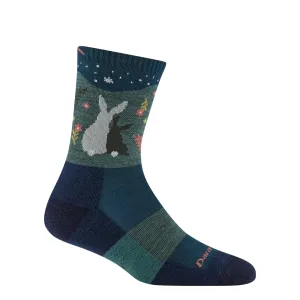 Darn Tough Women's Critter Club Micro Crew Lightweight Hiking Sock in Eclipse