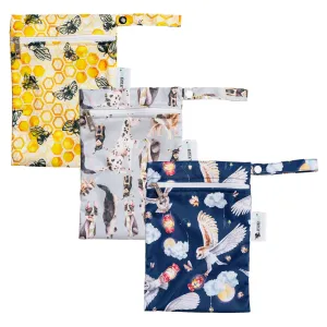 Designer Bums Mini Wet Bag 3 Pack - Friends