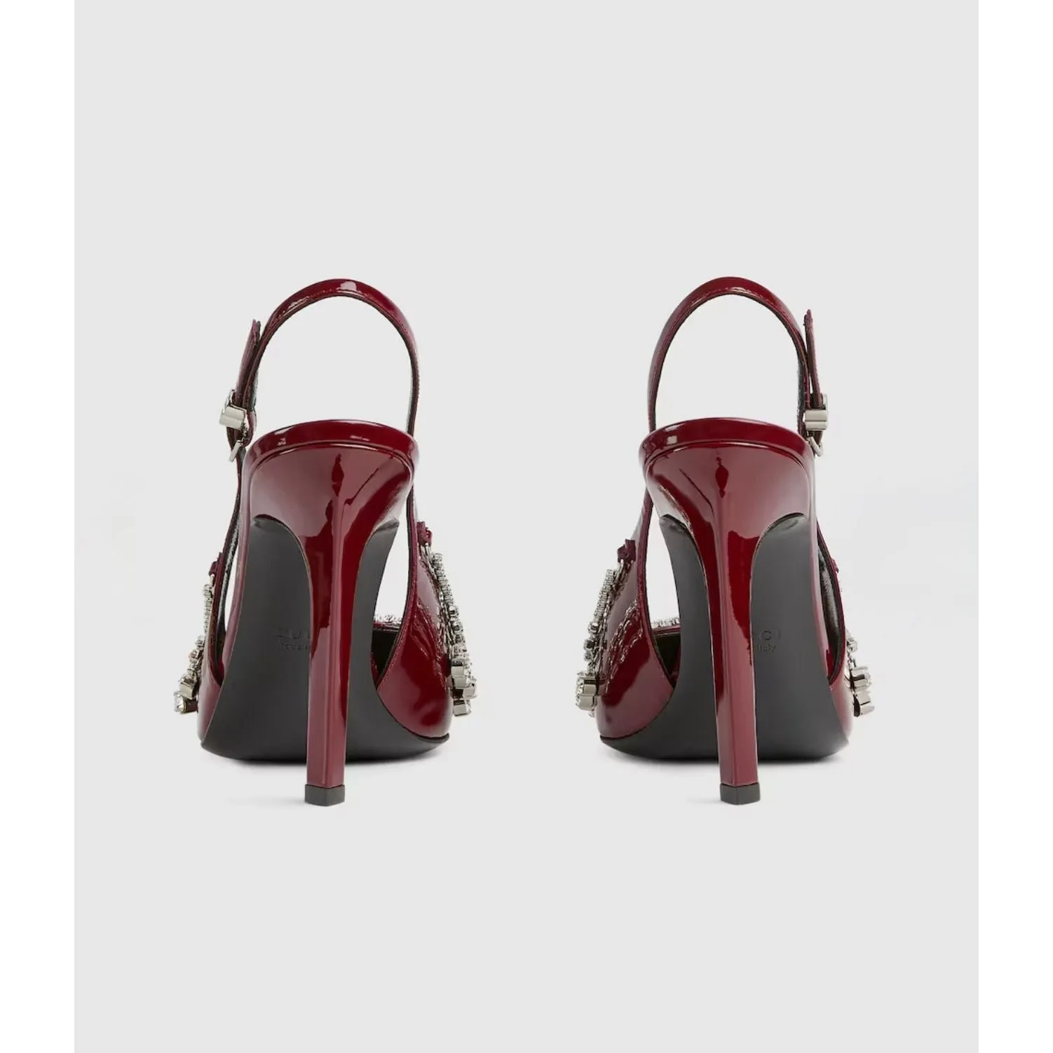 Diamond Embellishment Stiletto Pointed-Toe Shoes.