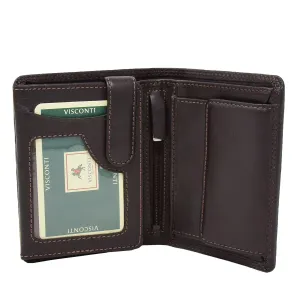 DR426 Men's Soft Leather Large Size Wallet Brown