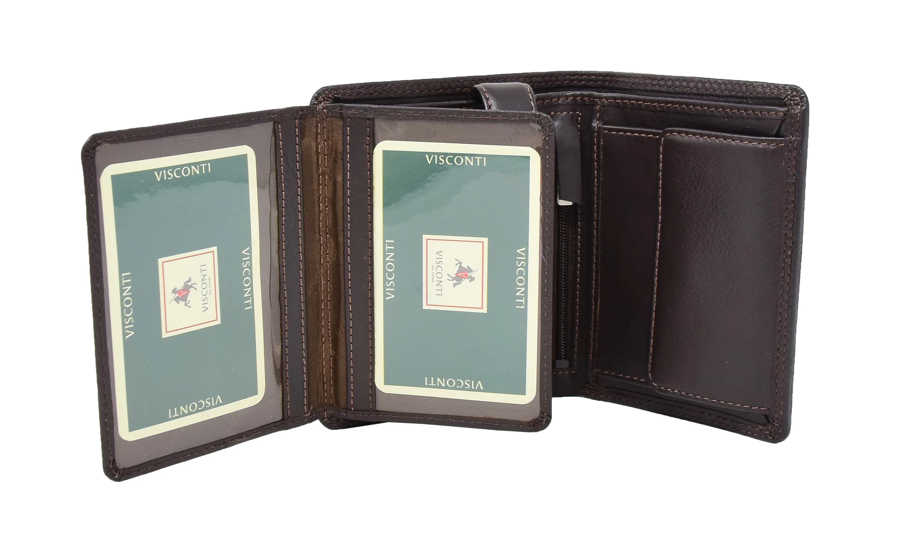 DR426 Men's Soft Leather Large Size Wallet Brown