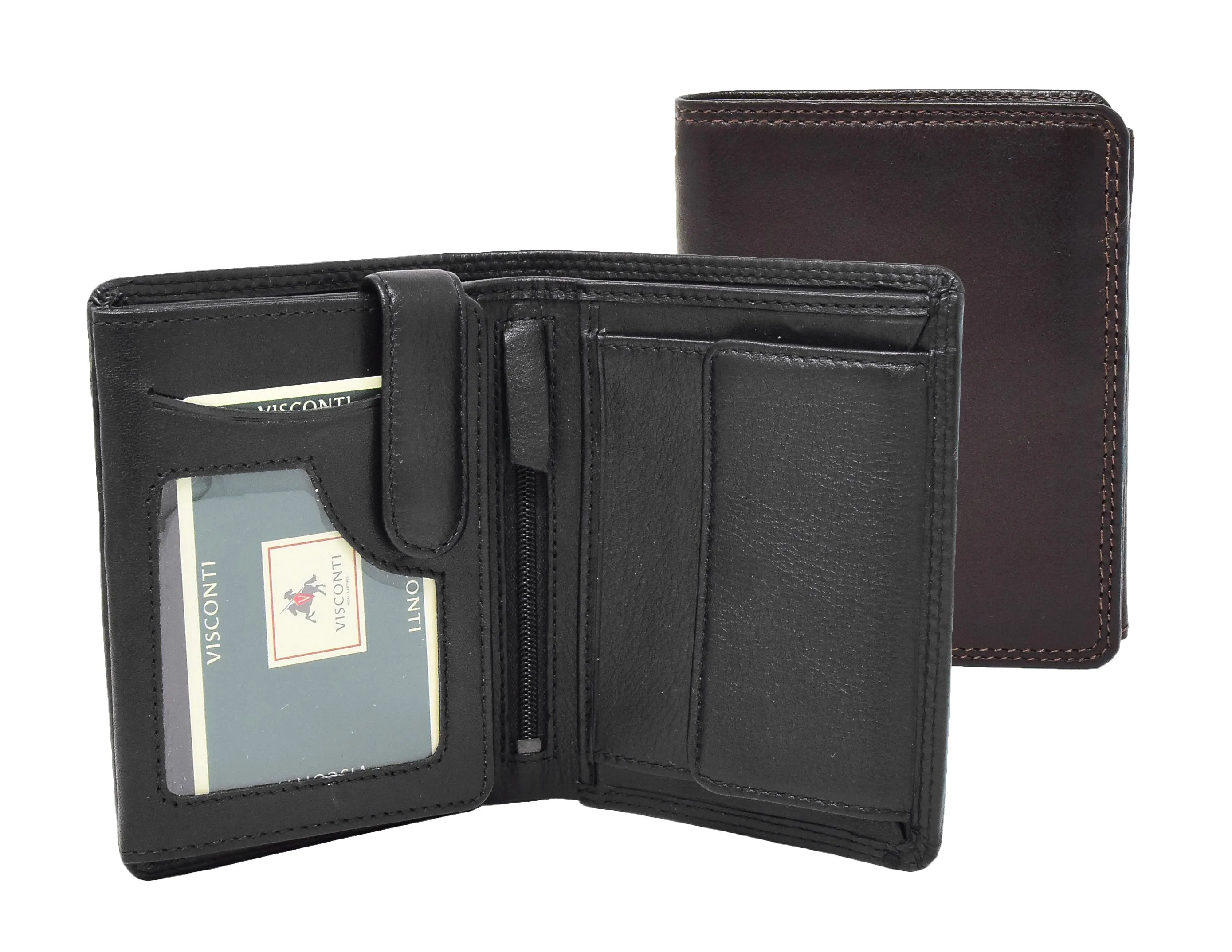 DR426 Men's Soft Leather Large Size Wallet Brown