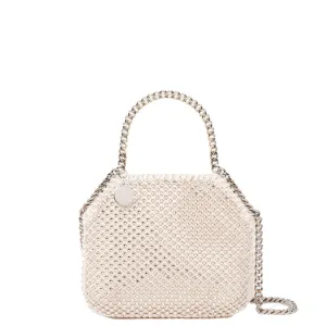 Falabella Mini Evening Bag Crystal Mesh, Honey
