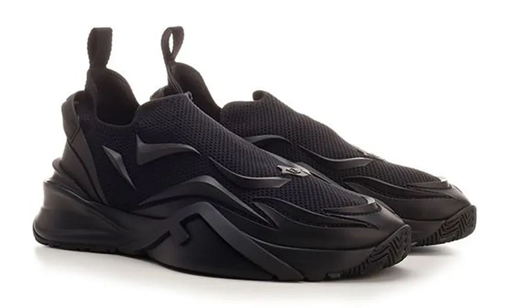 Fendi Flow - Black Mesh Running Sneakers