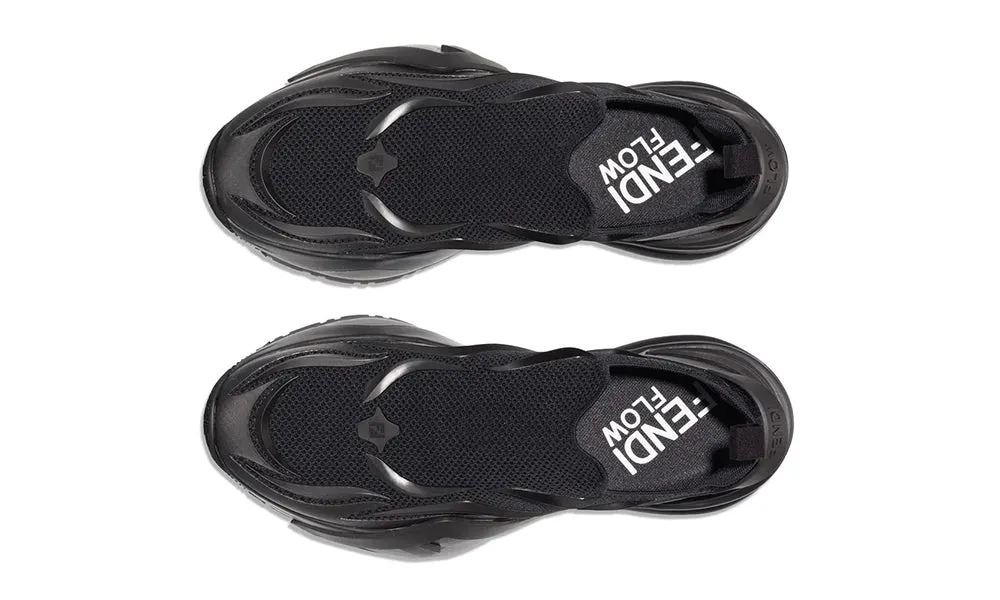 Fendi Flow - Black Mesh Running Sneakers