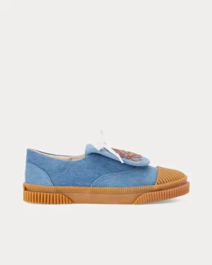 Flap Denim Blue Low Top Sneakers