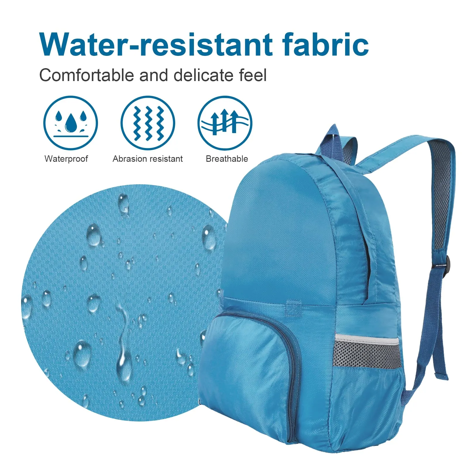 Foldable Backpack Ultra Light, Waterproof Hiking Backpack Daypack