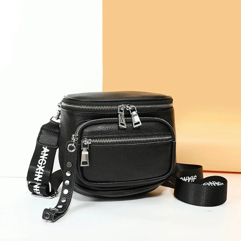 Genuine Cowhide Leather Shoulder Crossbody Bags for Women