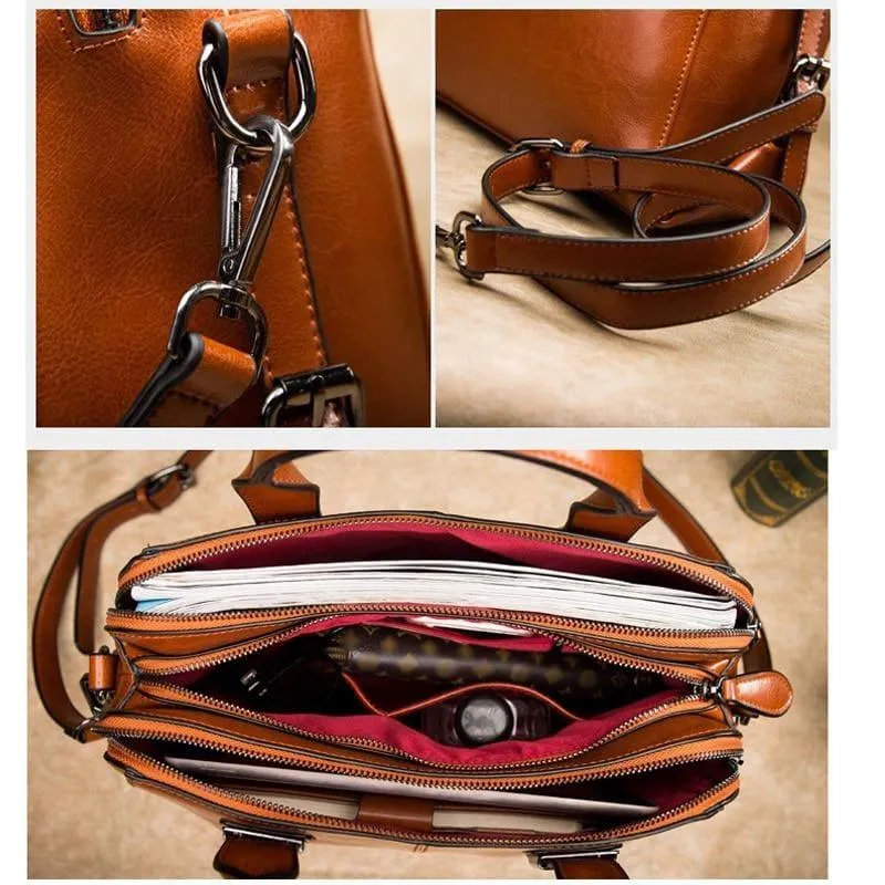 Genuine Leather Messenger Bag