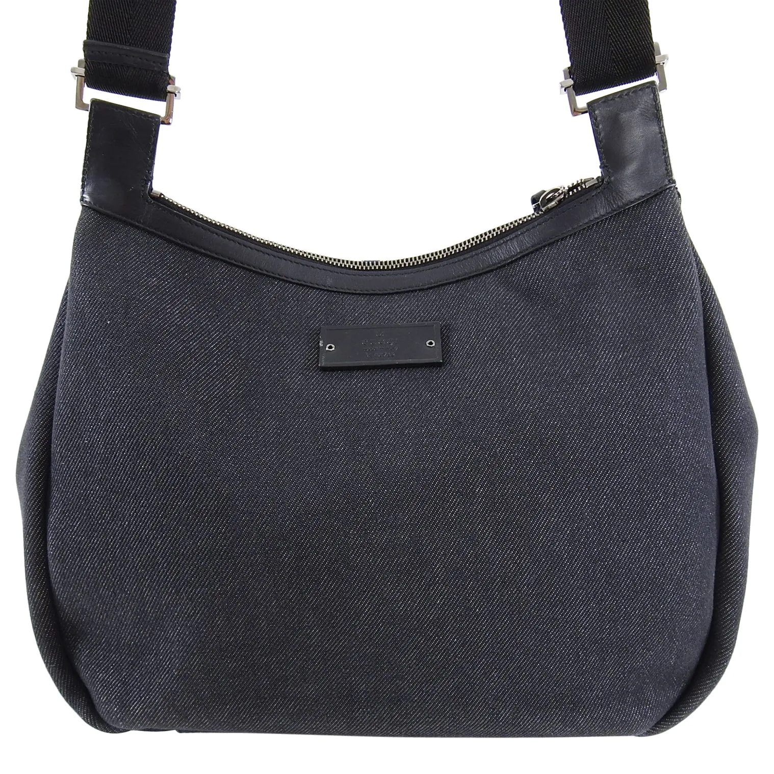 Gucci Denim Crossbody Messenger Satchel Bag
