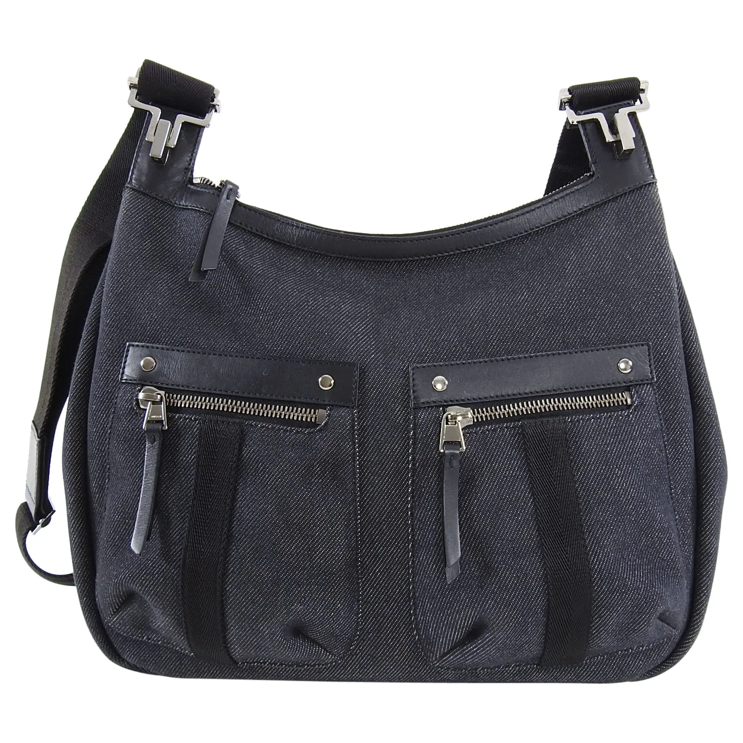 Gucci Denim Crossbody Messenger Satchel Bag