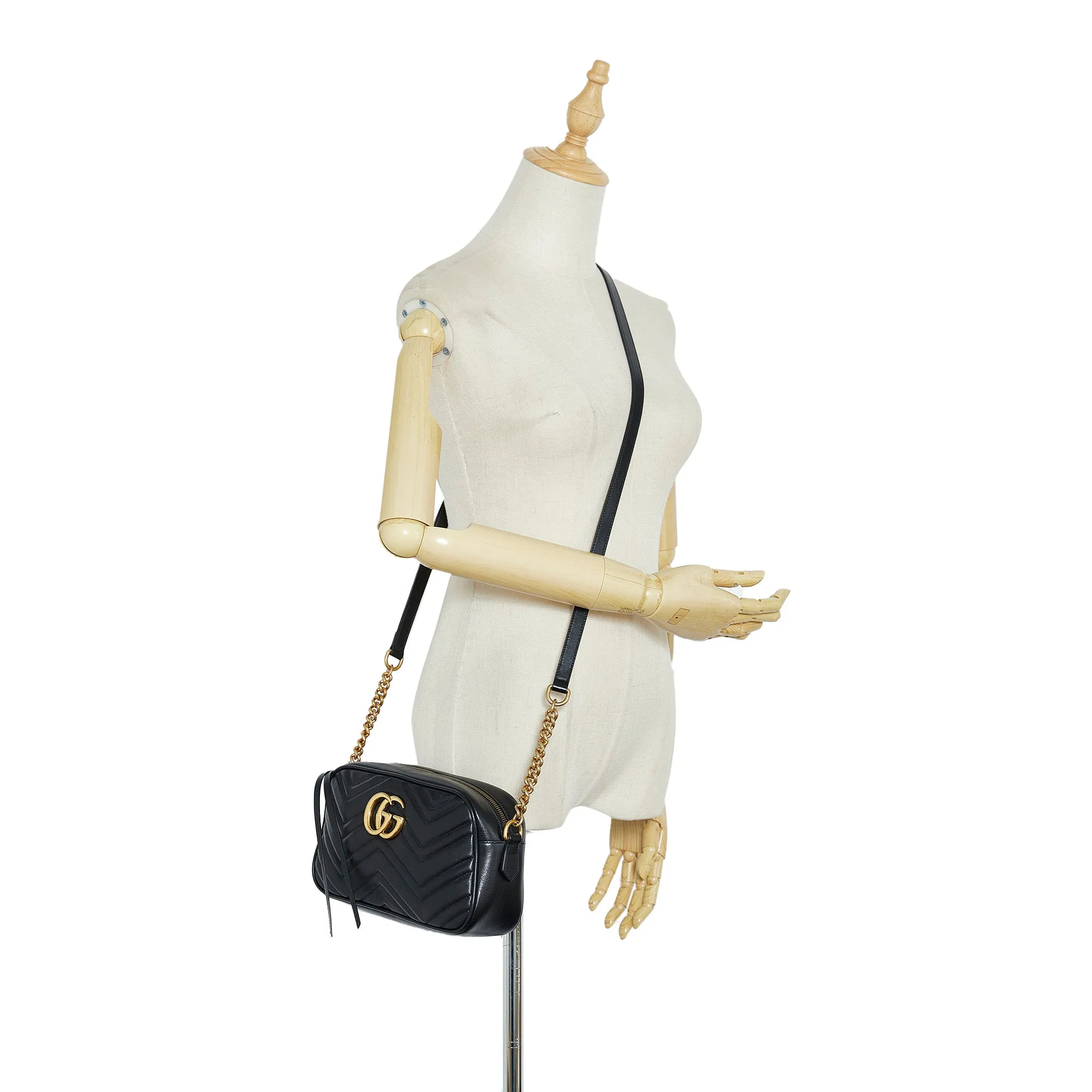Gucci GG Marmont Small Black Matelassé