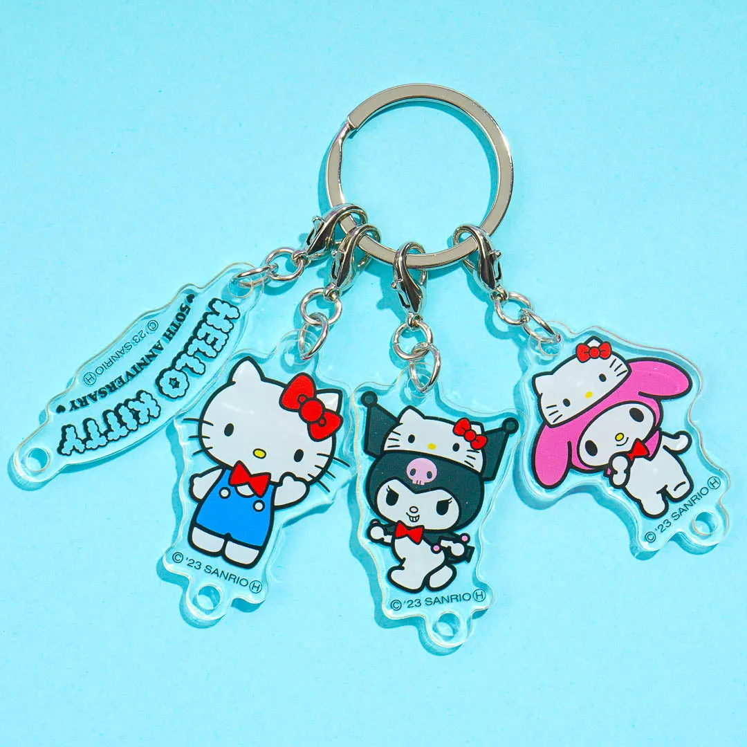 Hello Kitty 50th Anniversary Multi-Charm Key Holder