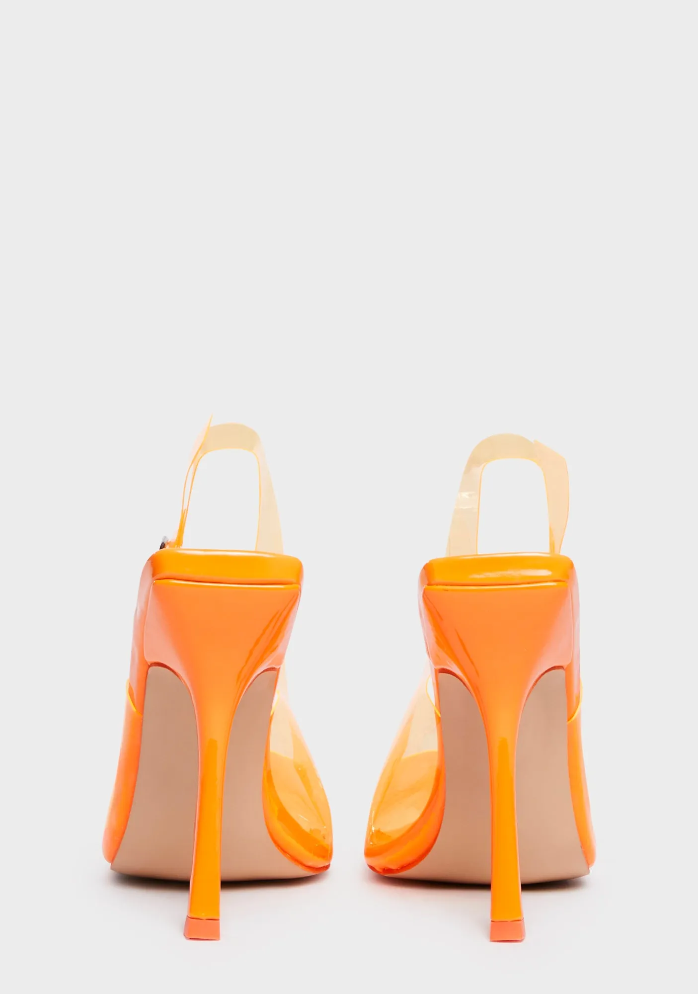 Infinity Pointed Toe Heels - Orange