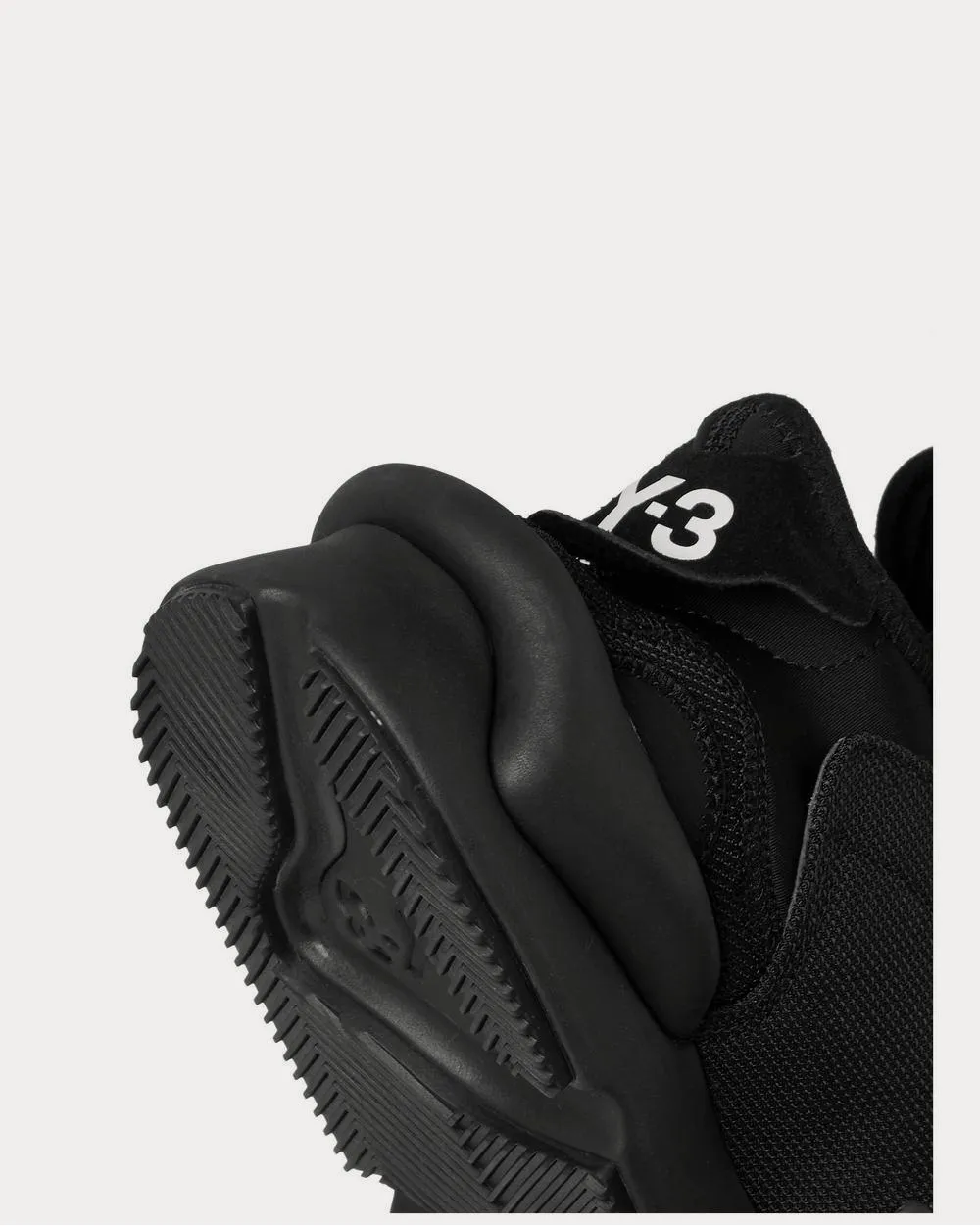 Kaiwa Suede-Trimmed Canvas and Neoprene  Black low top sneakers