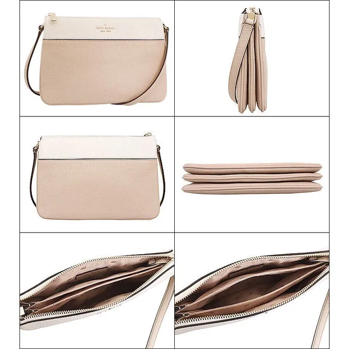 Kate Spade Leila color block leather triple gusset crossbody